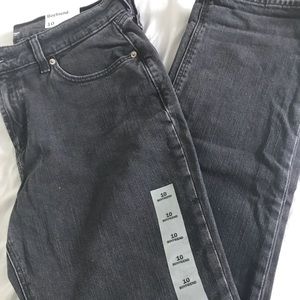 Boyfriend black jeans for women